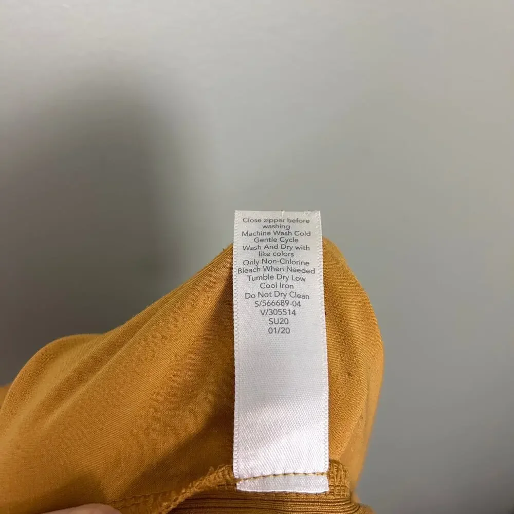 Athleta Textured Brooklyn Jogger Tuscan Gold Mustard Yellow size 0 XS Pants